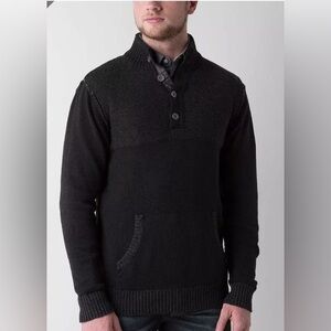 J.B. Holt The Lincoln Sweater Men’s Size Medium Two toned black and gray